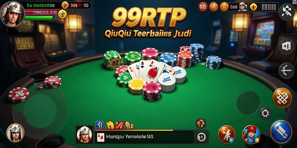 Tangkapan layar gameplay QiuQiu yang mendebarkan di 99RTP.