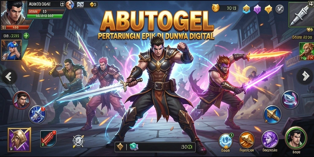 Tampilan mendebarkan dari pertarungan karakter dalam ABUTOGEL.