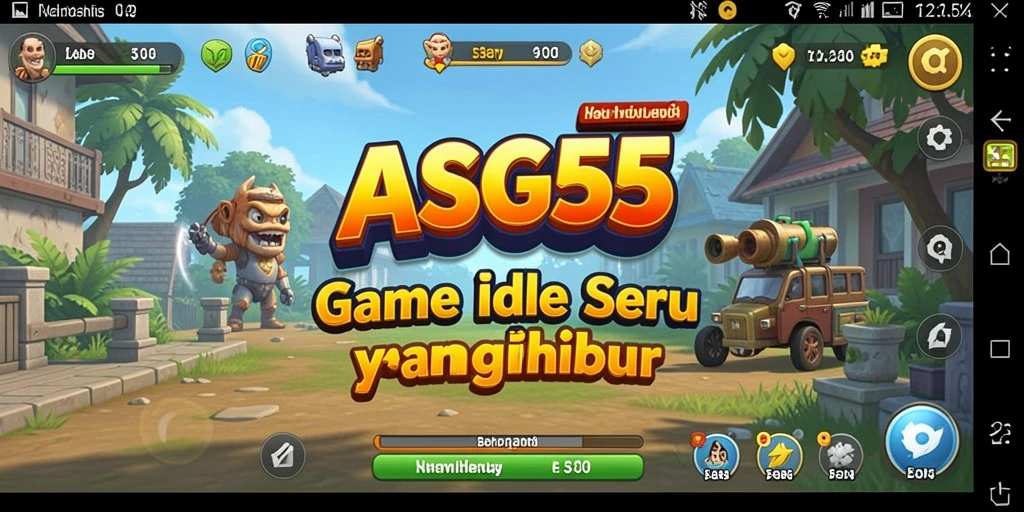 Tampilan menarik dari gameplay ASG55 yang santai dan menghibur.