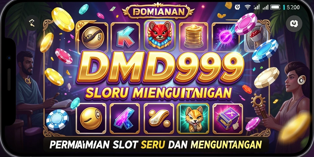 Tampilan gameplay DMD999 yang penuh warna dan interaktif.