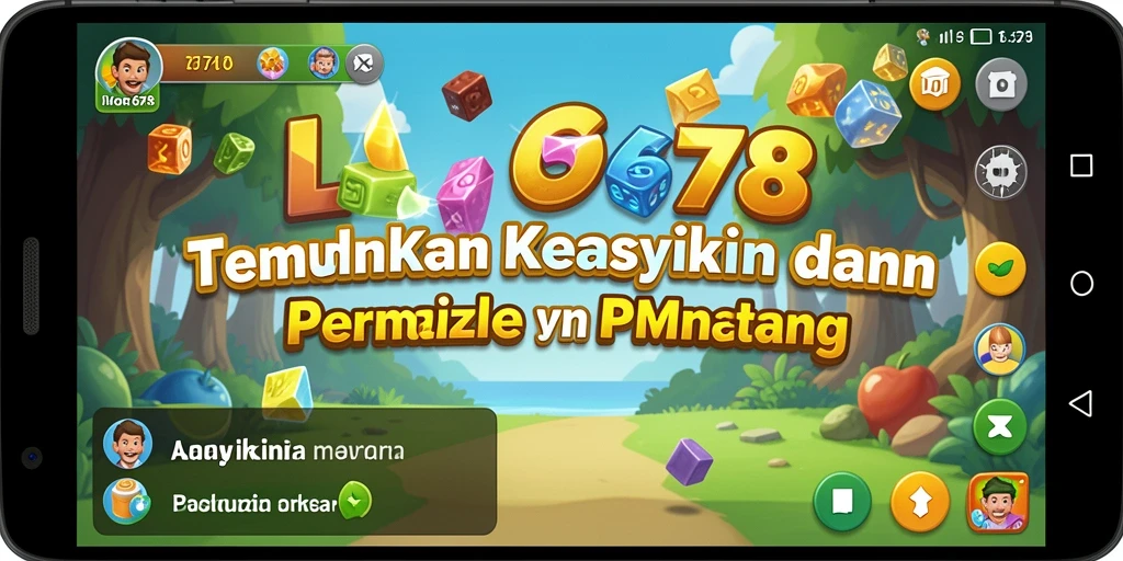 Tangkapan layar utama LOVE678 menampilkan momen seru dalam memecahkan puzzle.