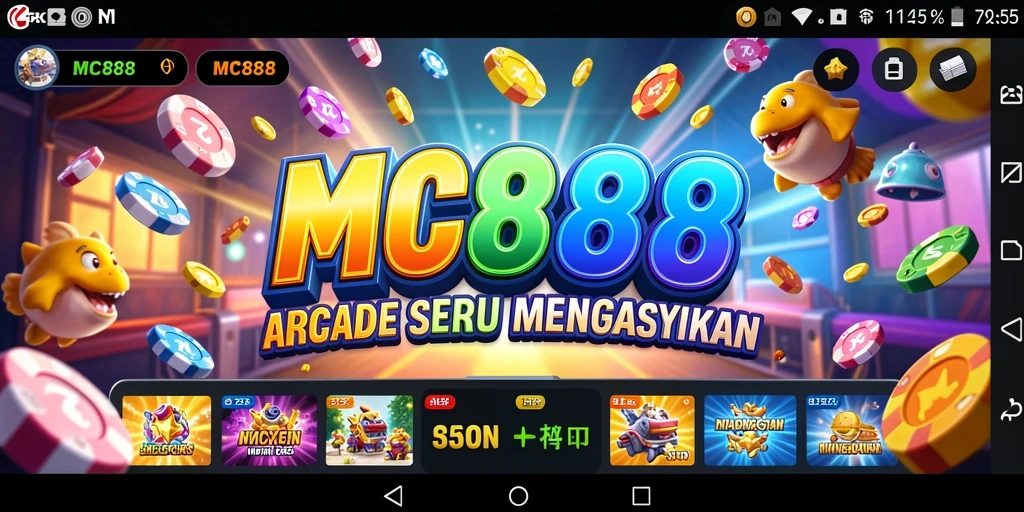 Tangkapan layar gameplay MC888 yang menampilkan aksi Arcade yang seru.