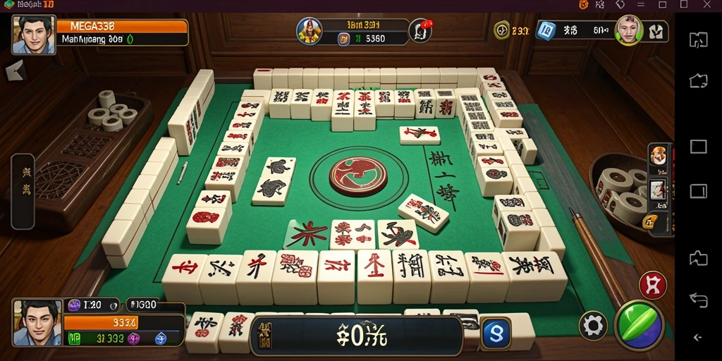 Tampilan menyenangkan dari gameplay Mahjong di MEGA338.