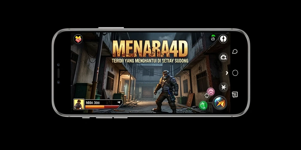Tangkapan layar dari gameplay MENARA4D yang menegangkan dan mencekam.