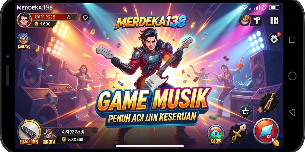Tampilan gameplay MERDEKA138 dengan berbagai pilihan lagu dan tantangan menarik.