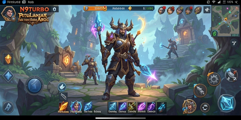Tampilan menarik dari gameplay ARPG N9TURBO yang memikat.