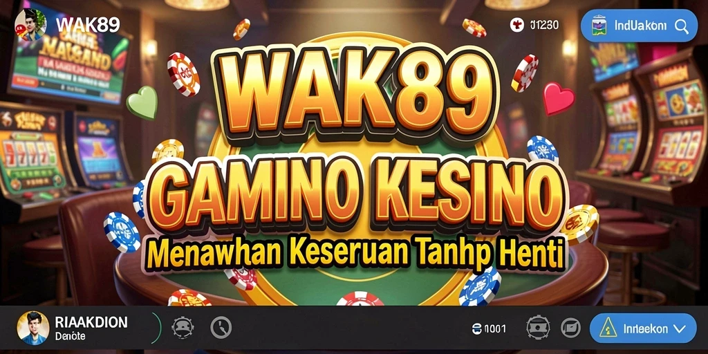 Tampilan menarik dari gameplay kasino di WAK89 yang mengasyikkan.